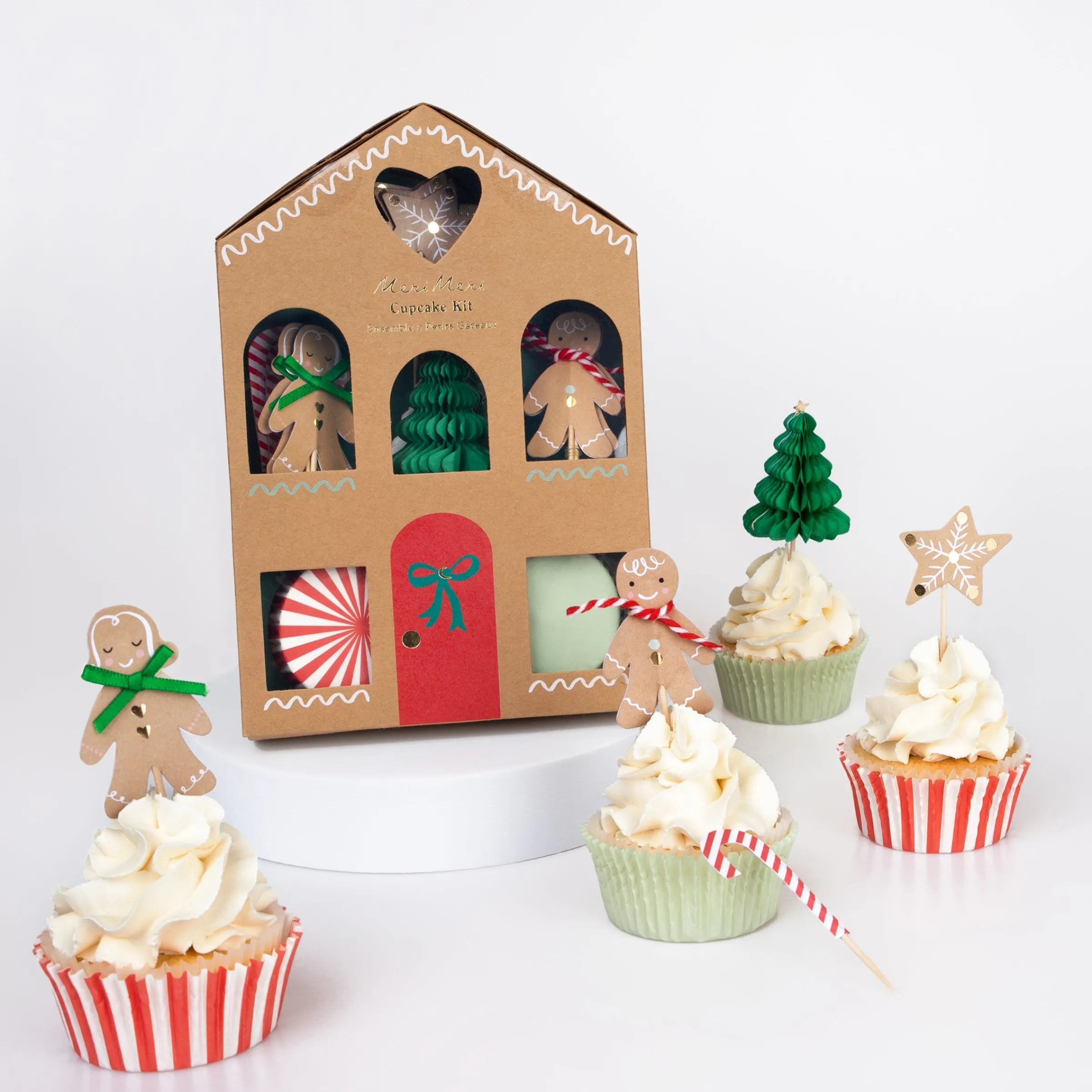 Gingerbread Cupcake Kit (x 24 toppers)>Meri Meri Sale