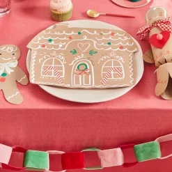 Gingerbread House Plates (x 8)>Meri Meri Clearance