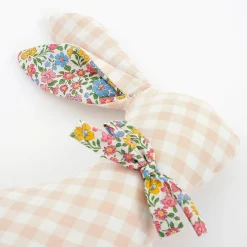 Gingham Bunny Cushion><noscript><img width=