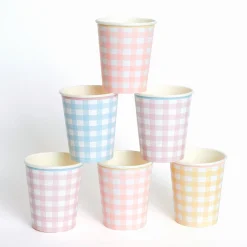 Gingham Cups (x 12)>Meri Meri Outlet