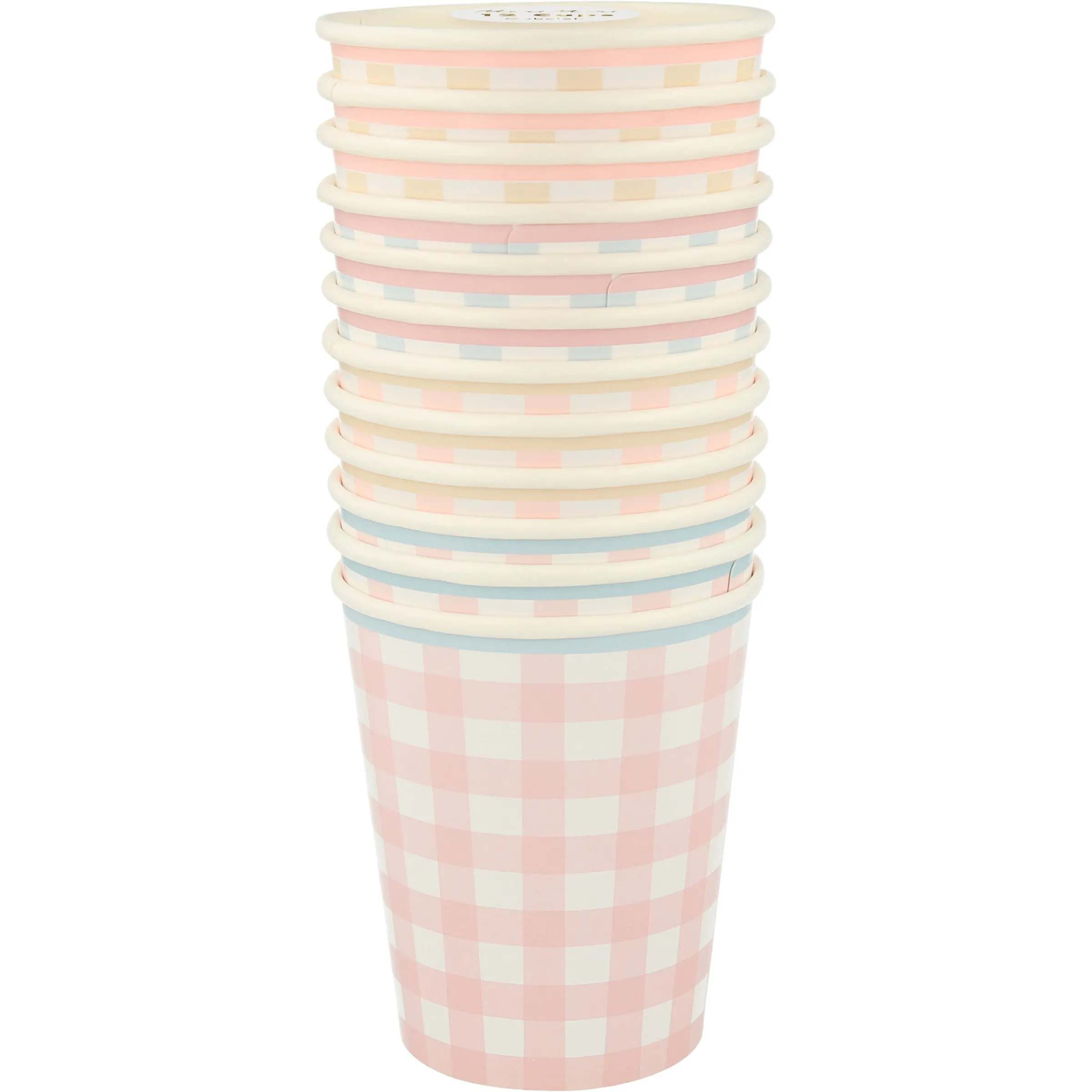 Gingham Cups (x 12)>Meri Meri Outlet