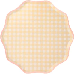 Gingham Dinner Plates (x 12)><noscript><img width=