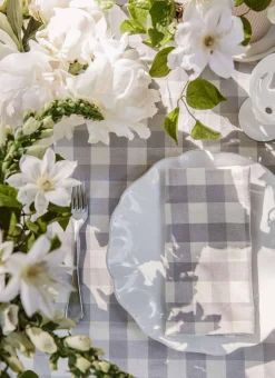 Gingham Dove Napkins>Meri Meri Online