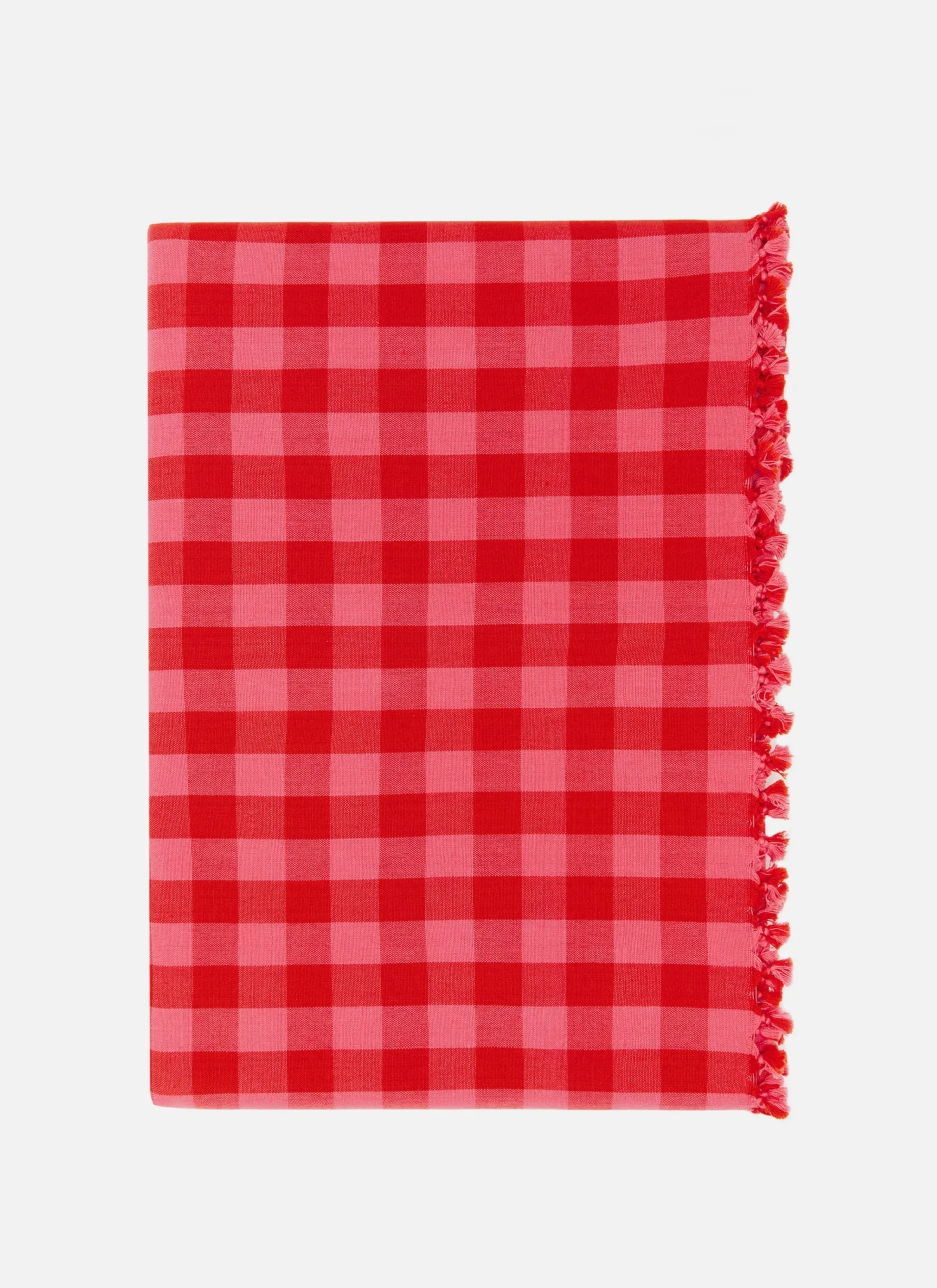 Gingham Guava Tablecloth>Meri Meri Hot