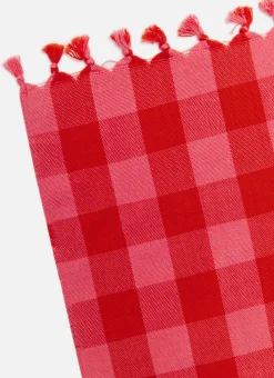 Gingham Guava Tablecloth><noscript><img width=