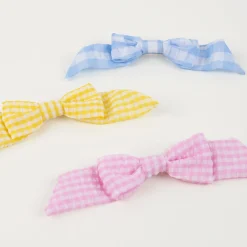 Gingham Hair Bows (x 6)><noscript><img width=