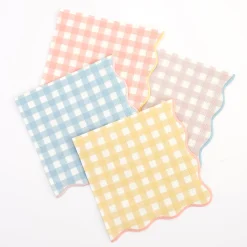 Gingham Large Napkins (x 20)>Meri Meri New