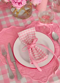 Gingham Peony Tablecloth>Meri Meri New