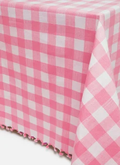 Gingham Peony Tablecloth><noscript><img width=
