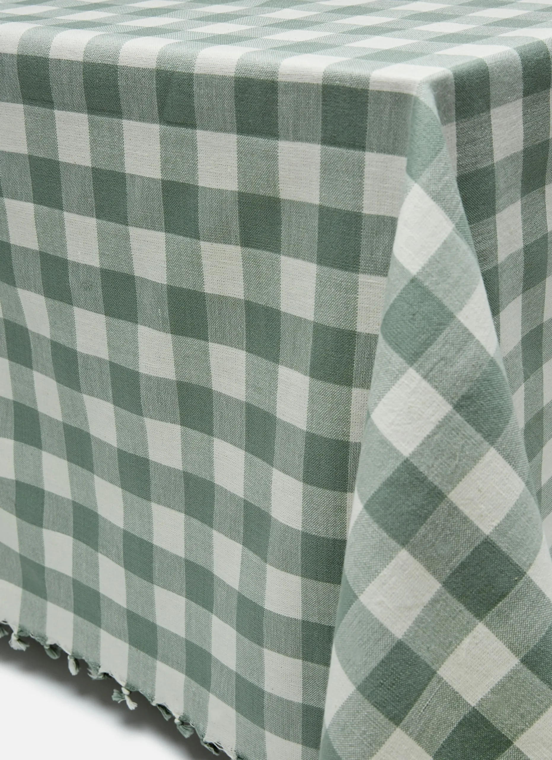Gingham Sage Tablecloth>Meri Meri Outlet