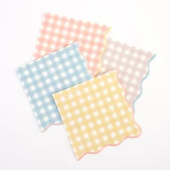 Gingham Small Napkins (x 20)>Meri Meri Clearance