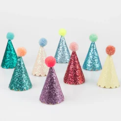 Glitter Mini Party Hats (x 8)>Meri Meri Best