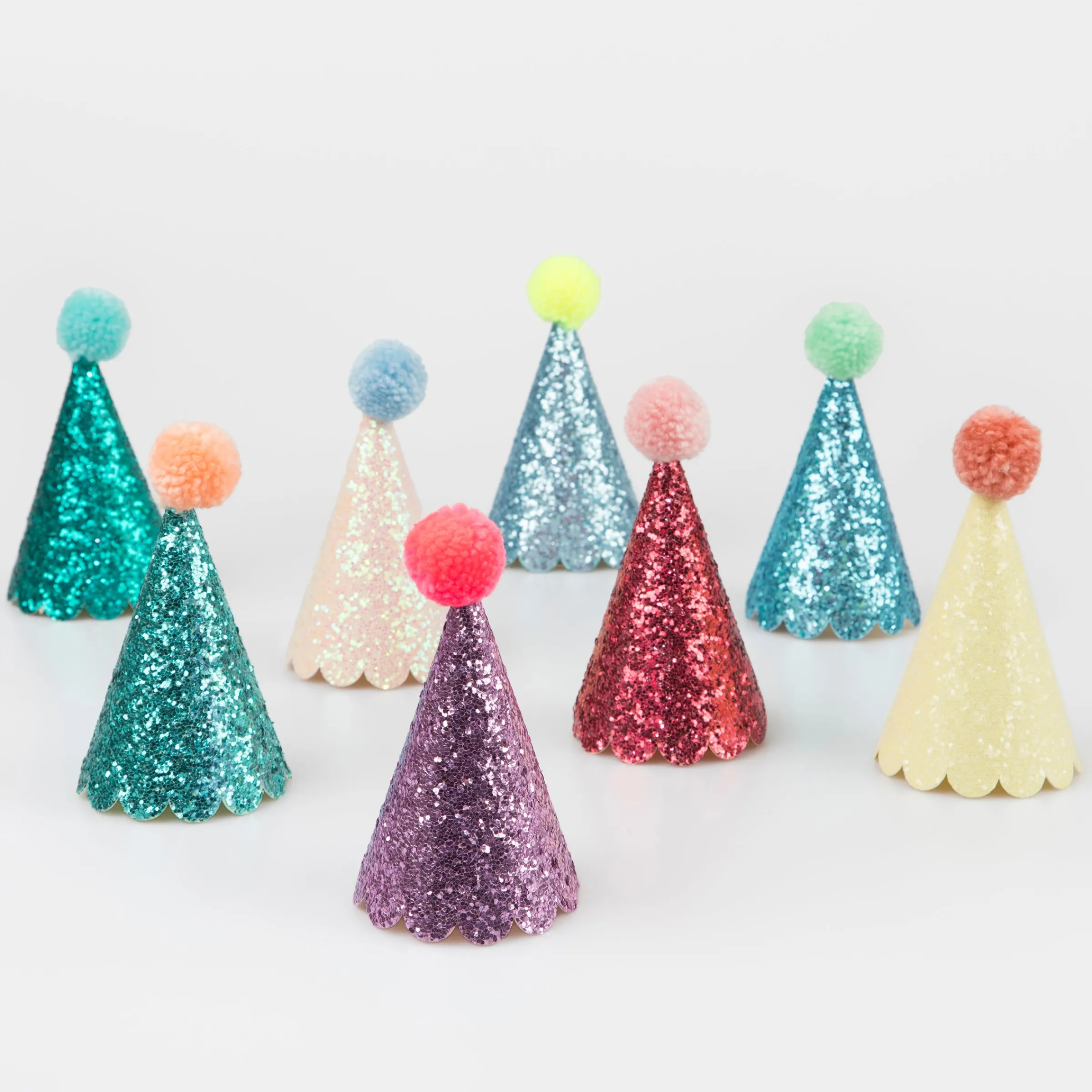 Glitter Mini Party Hats (x 8)>Meri Meri Best