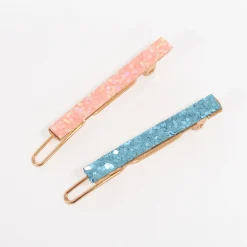 Glitter Rainbow Hair Clips (x 6)>Meri Meri Best