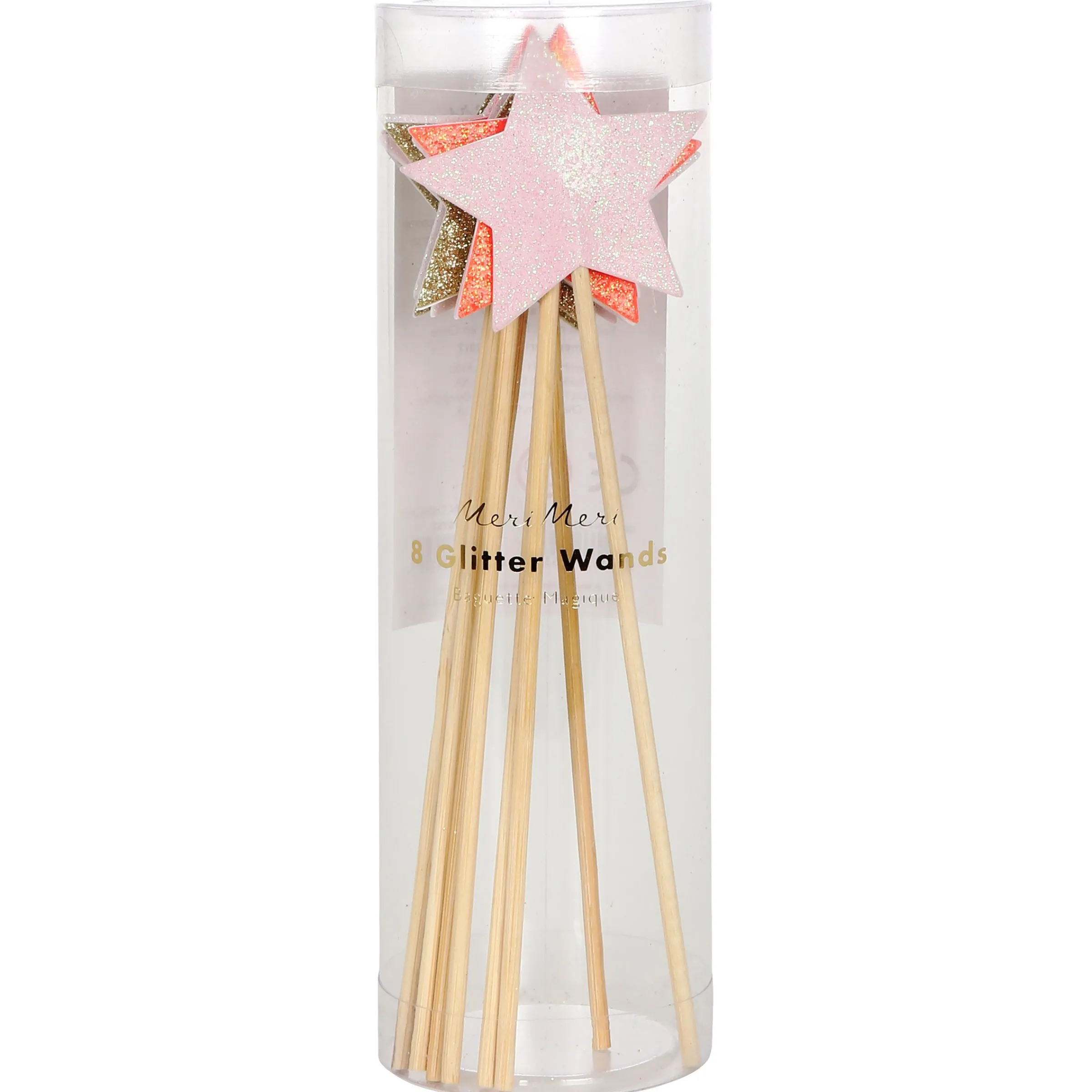 Glitter Star Wands (x 8)>Meri Meri Best