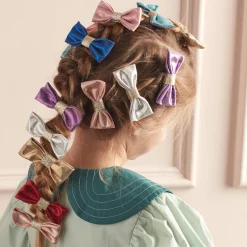 Glittery Fabric Hair Bows (x 8)>Meri Meri Outlet