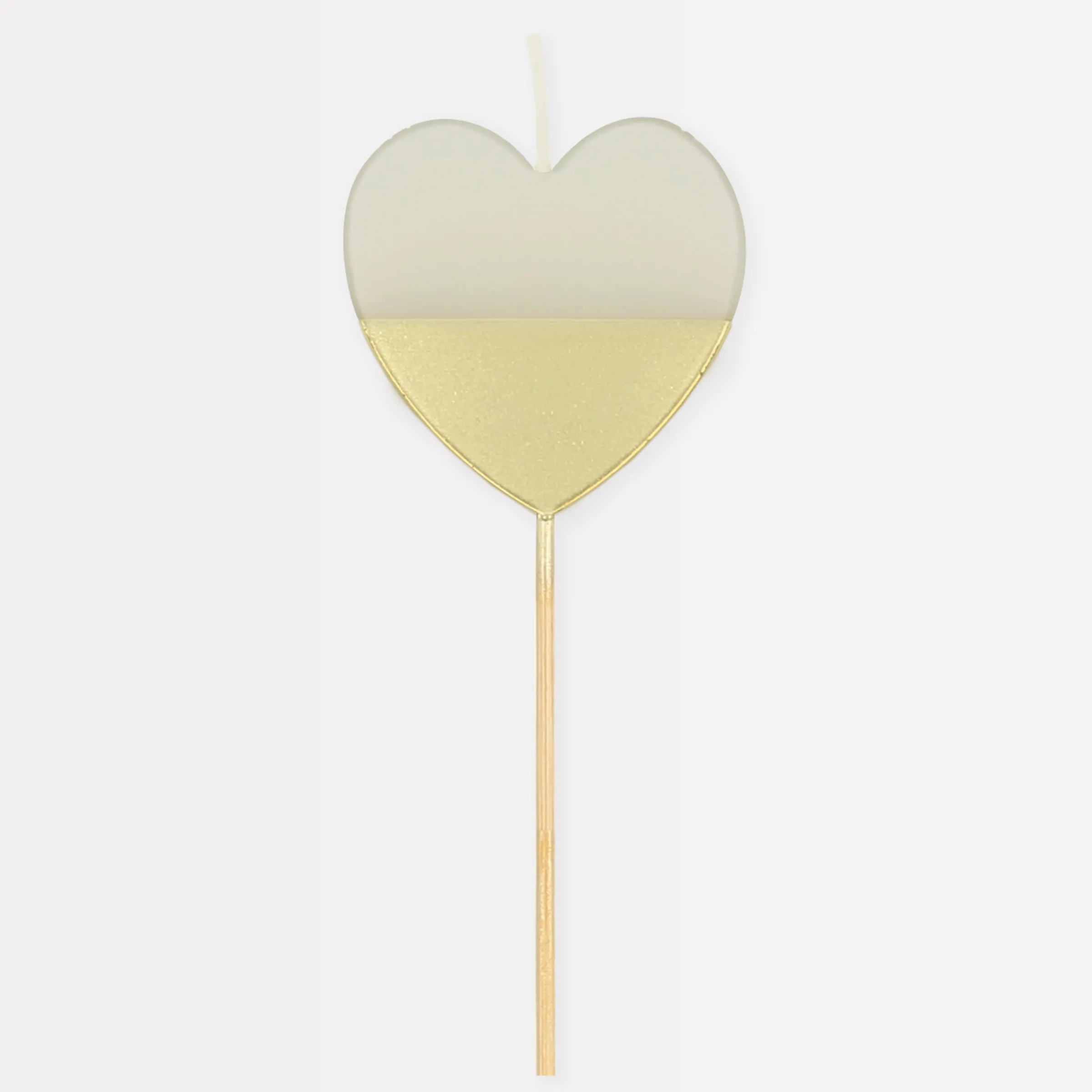 Gold Dipped Heart Candle>Meri Meri Online