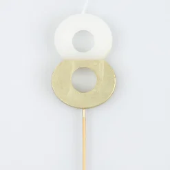 Gold Dipped Number Candles 0-9><noscript><img width=