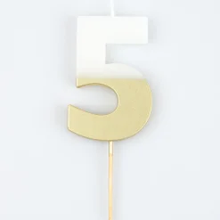 Gold Dipped Number Candles 0-9><noscript><img width=