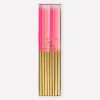 Gold Dipped Pink Mix Candles (x 16)>Meri Meri Best