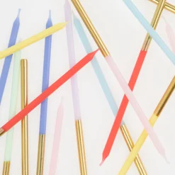 Gold Dipped Rainbow Mix Candles (x 16)><noscript><img width=