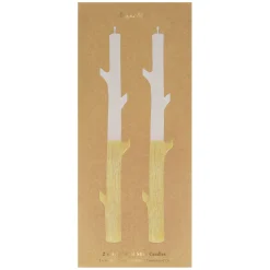 Gold Dipped Stick Candles (x 2)><noscript><img width=