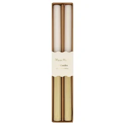 Gold Dipped Table Candles (x 2)><noscript><img width=