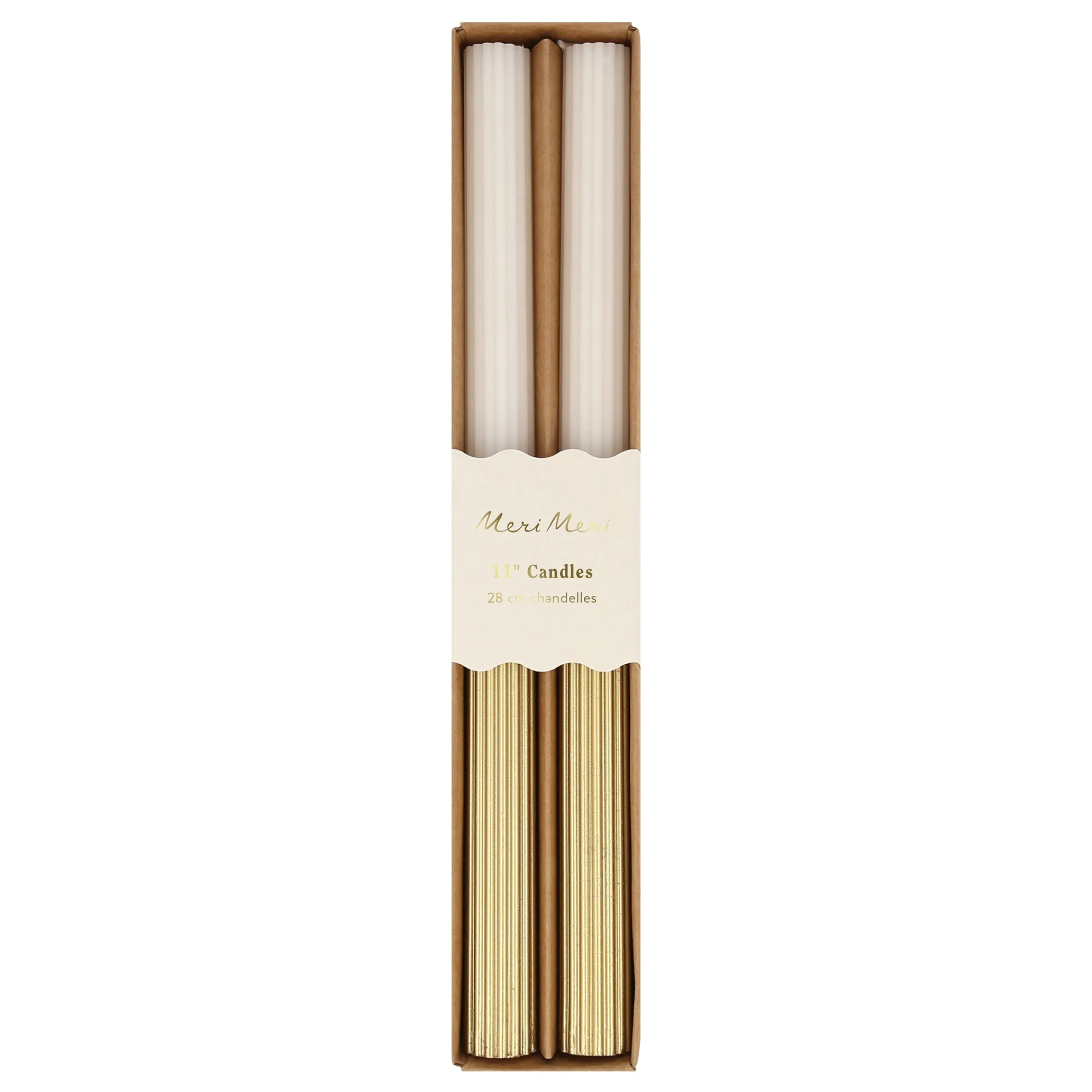 Gold Dipped Table Candles (x 2)>Meri Meri Outlet