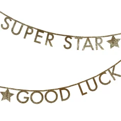 Gold Glitter Letter Garland Set>Meri Meri New
