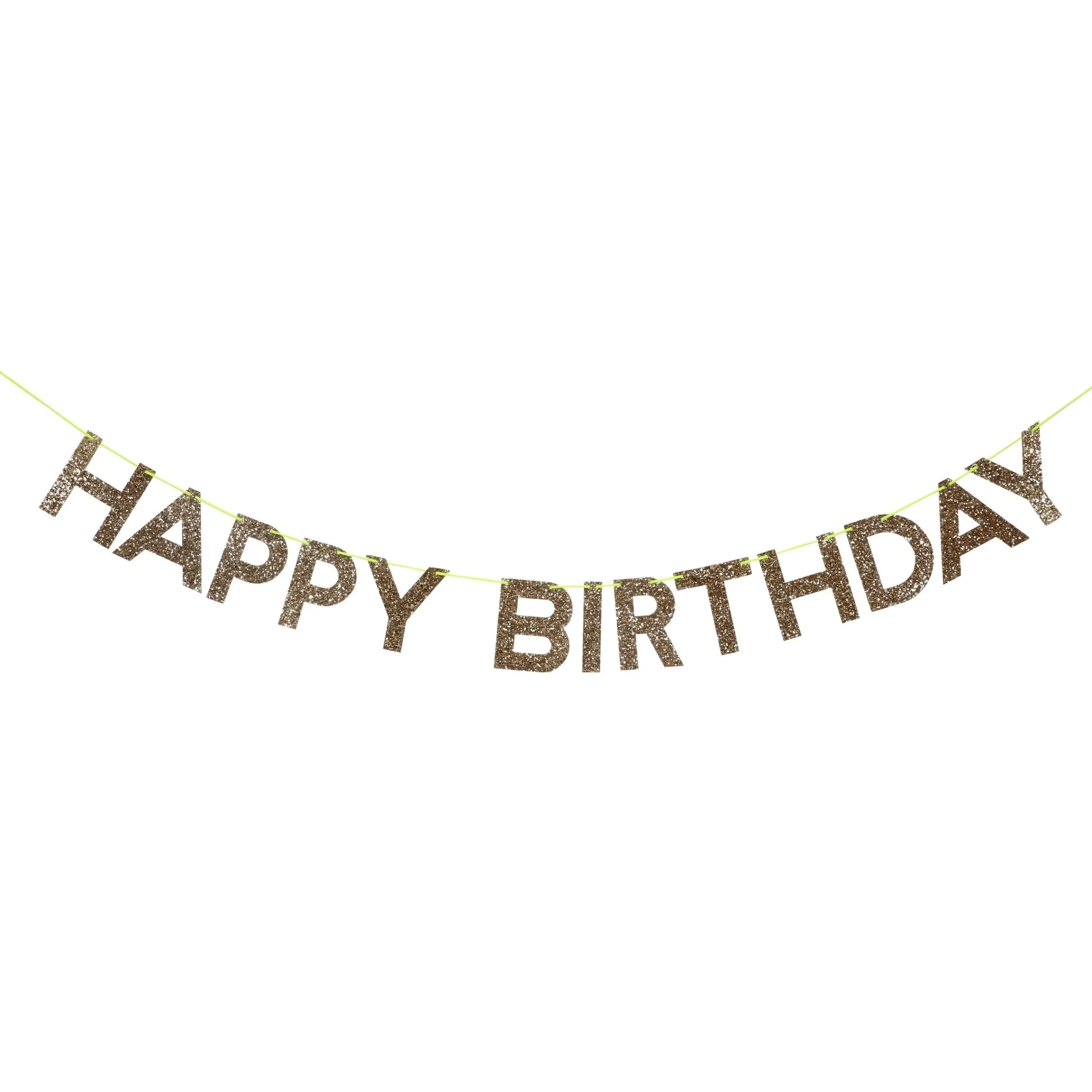 Gold Happy Birthday Garland>Meri Meri Online