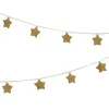 Gold Knitted Star Garland>Meri Meri Hot