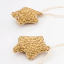 Gold Knitted Star Garland><noscript><img width=