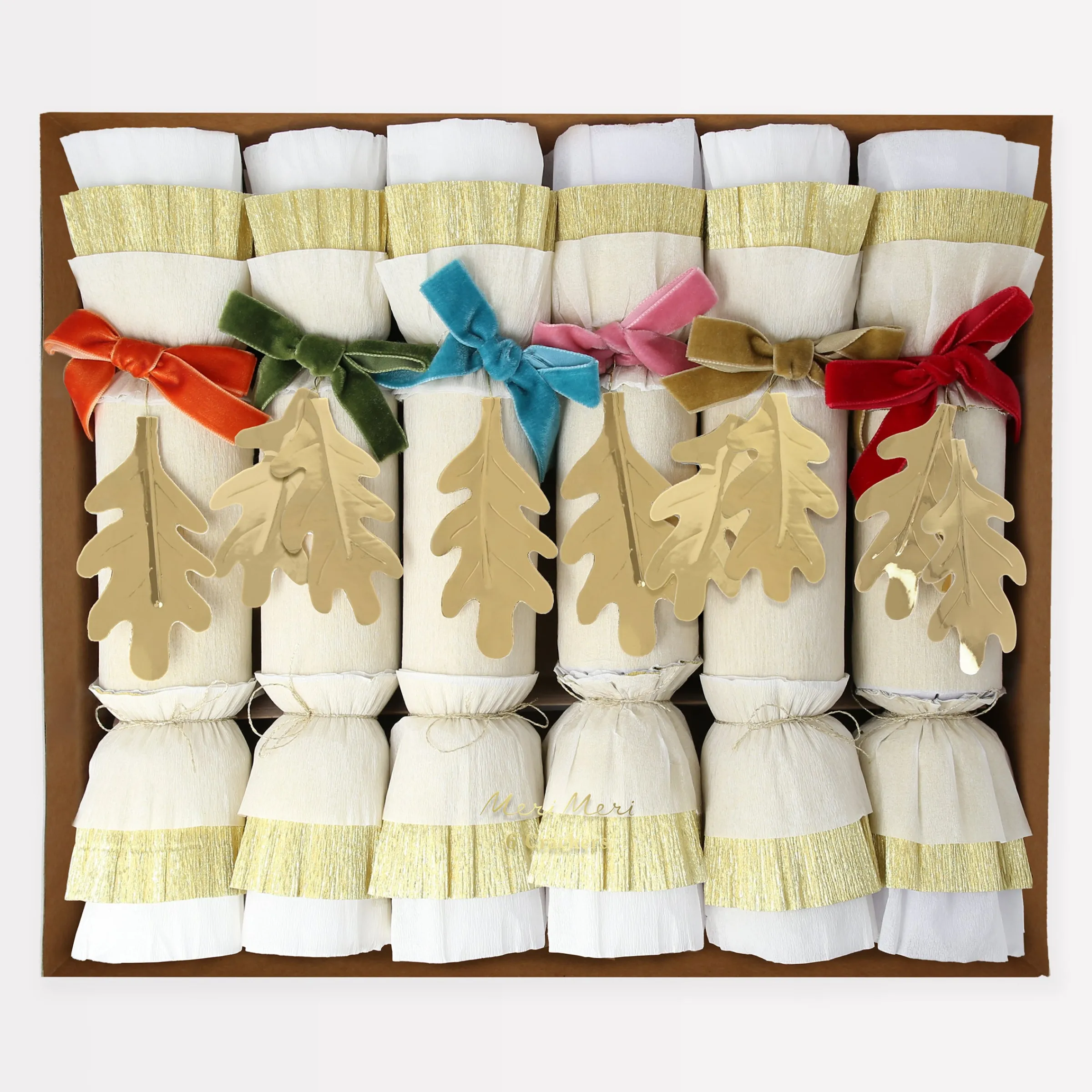 Gold Leaf Crackers (x 6)>Meri Meri Online