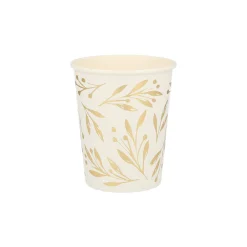 Gold Leaf Cups (x 8)>Meri Meri New
