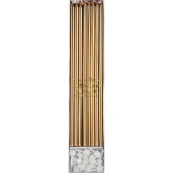 Gold Long Candles (x 16)>Meri Meri New