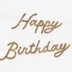 Gold Personalisable Birthday Garland Set>Meri Meri Clearance