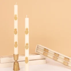 Gold Pineapple Table Candles (x 2)>Meri Meri Clearance