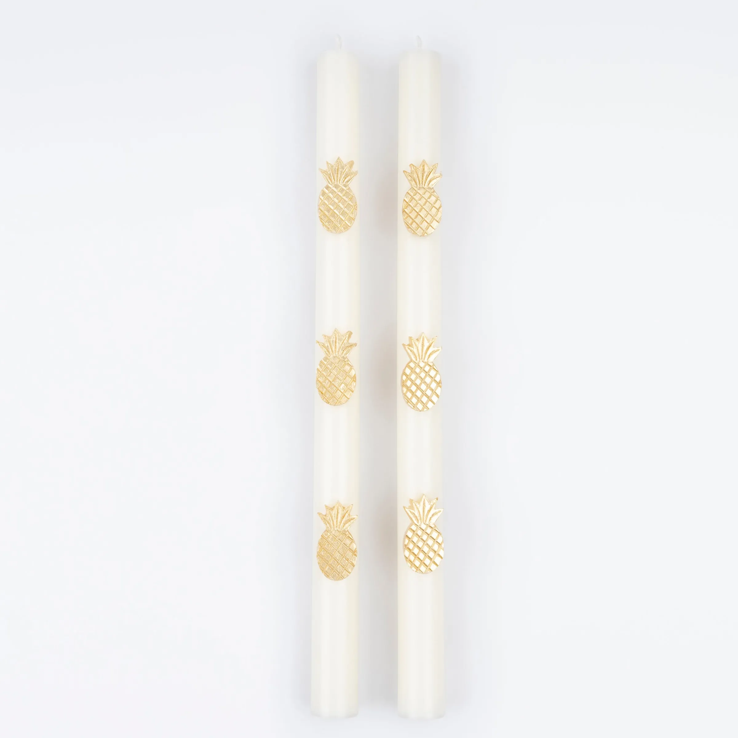 Gold Pineapple Table Candles (x 2)>Meri Meri Clearance