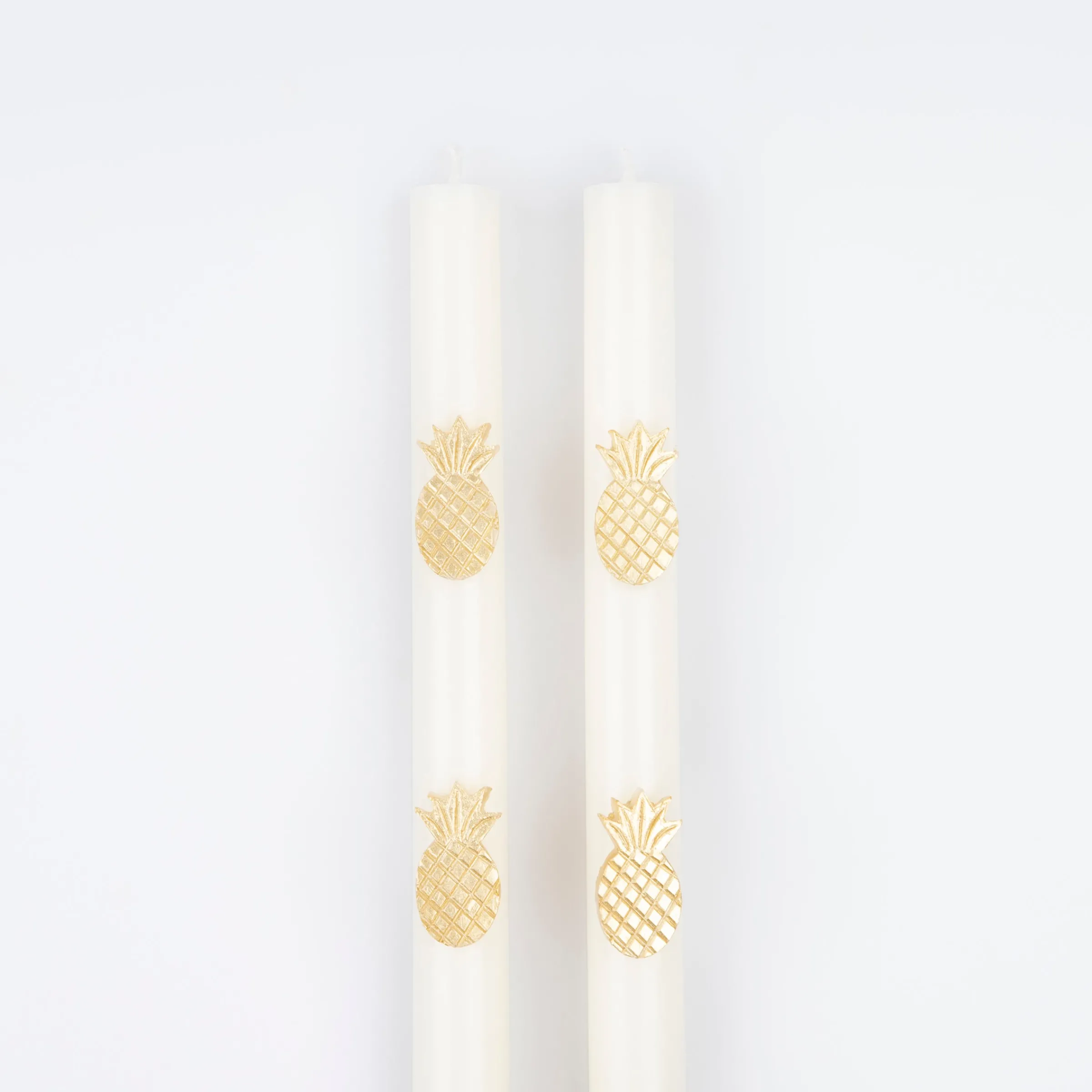 Gold Pineapple Table Candles (x 2)>Meri Meri Clearance