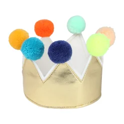 Gold Pompom Crown><noscript><img width=