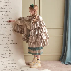 Gold Ruffle Cape>Meri Meri Fashion