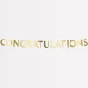 Gold Scallop Congratulations Garland>Meri Meri New