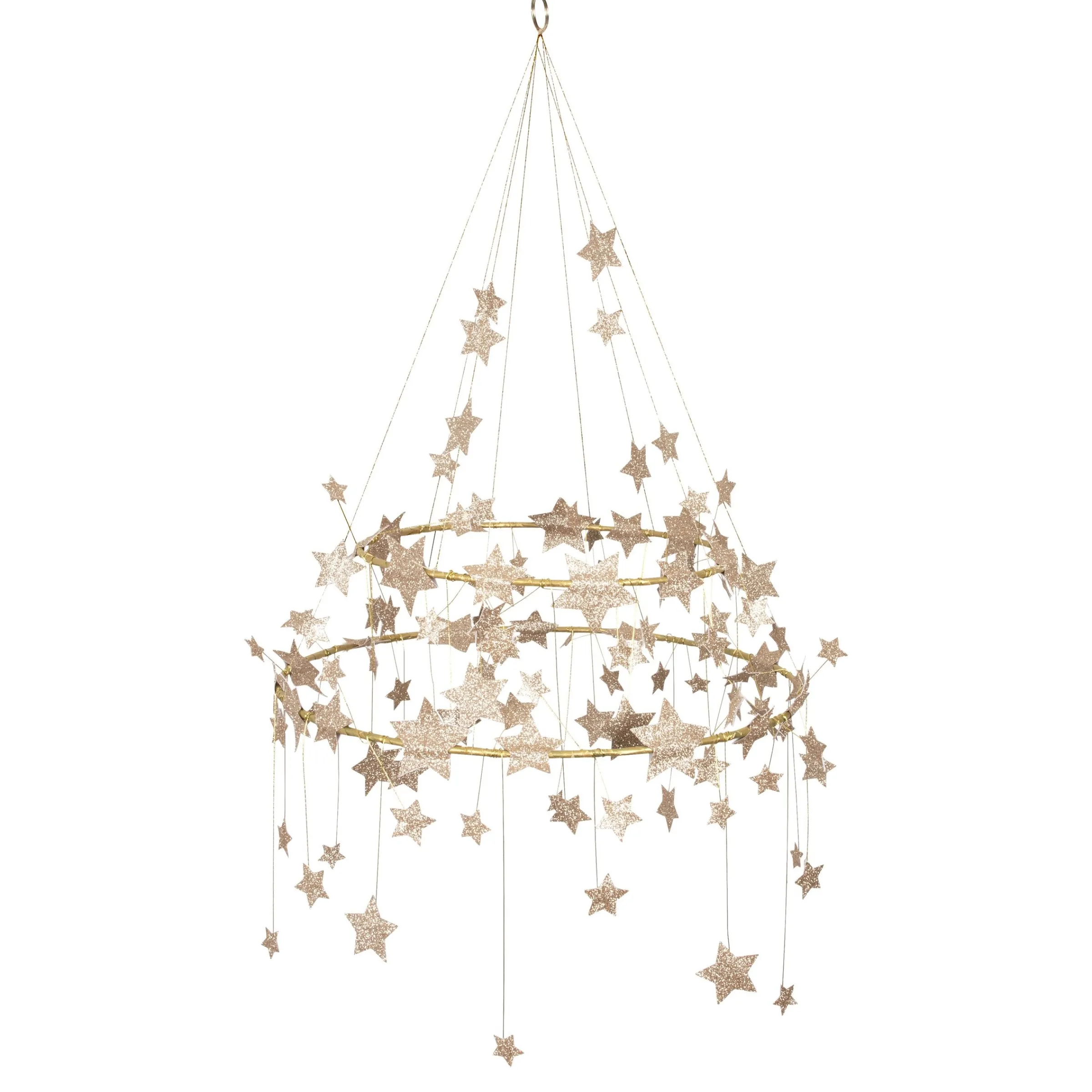 Gold Sparkle Star Chandelier>Meri Meri Clearance