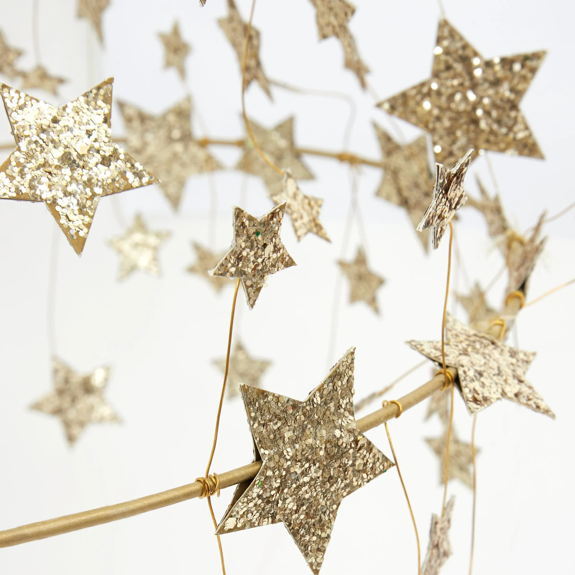 Gold Sparkle Star Chandelier>Meri Meri Clearance