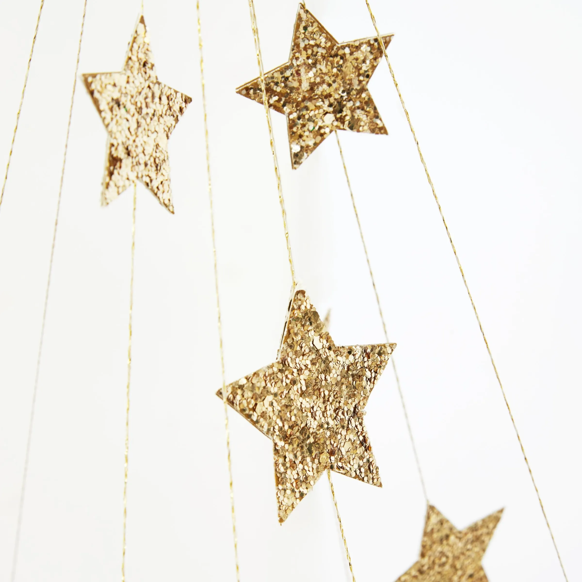 Gold Sparkle Star Chandelier>Meri Meri Clearance