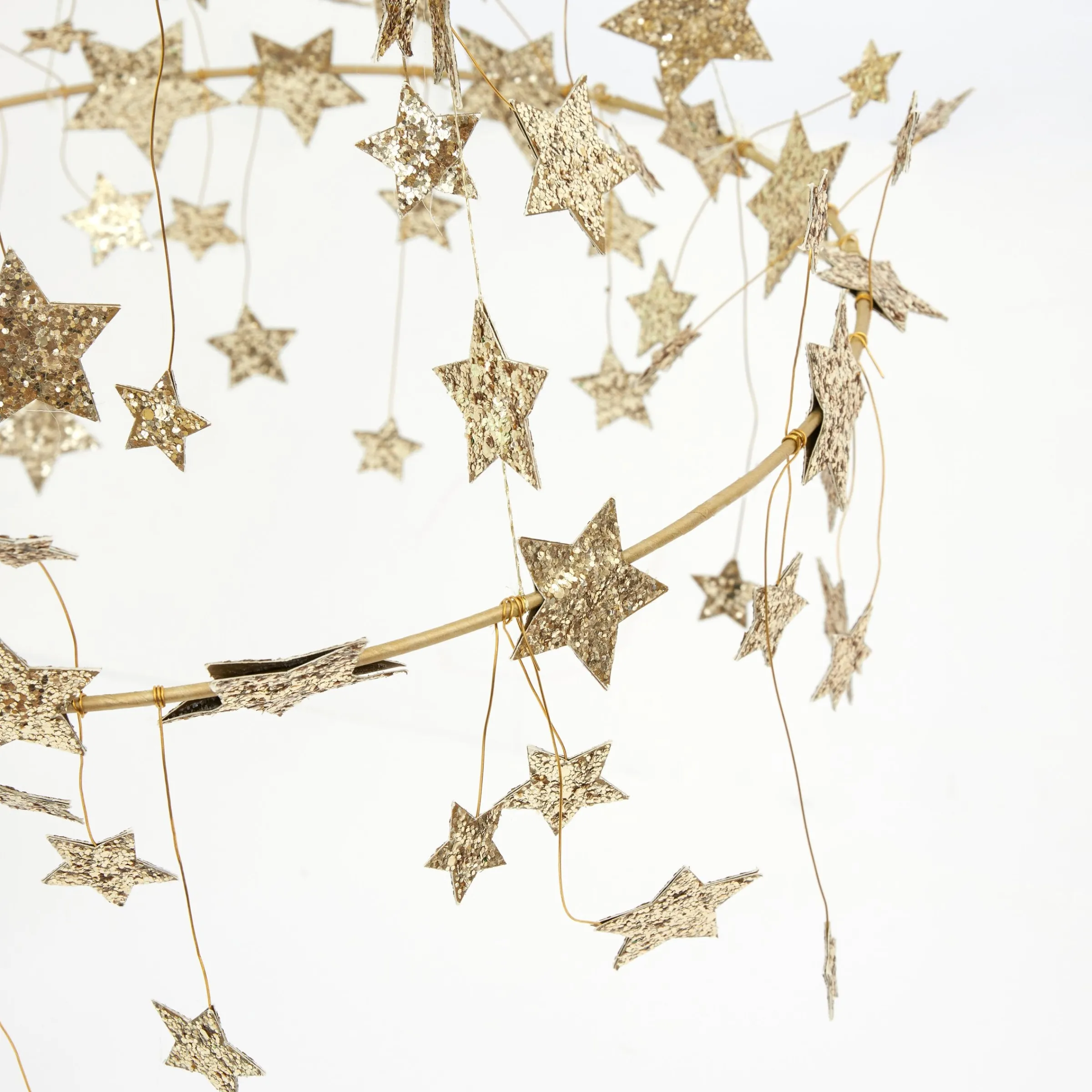 Gold Sparkle Star Chandelier>Meri Meri Clearance