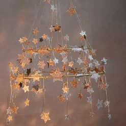 Gold Sparkle Star Chandelier><noscript><img width=