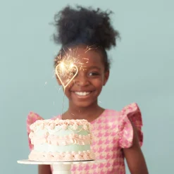 Gold Sparkler Heart Candle>Meri Meri Discount