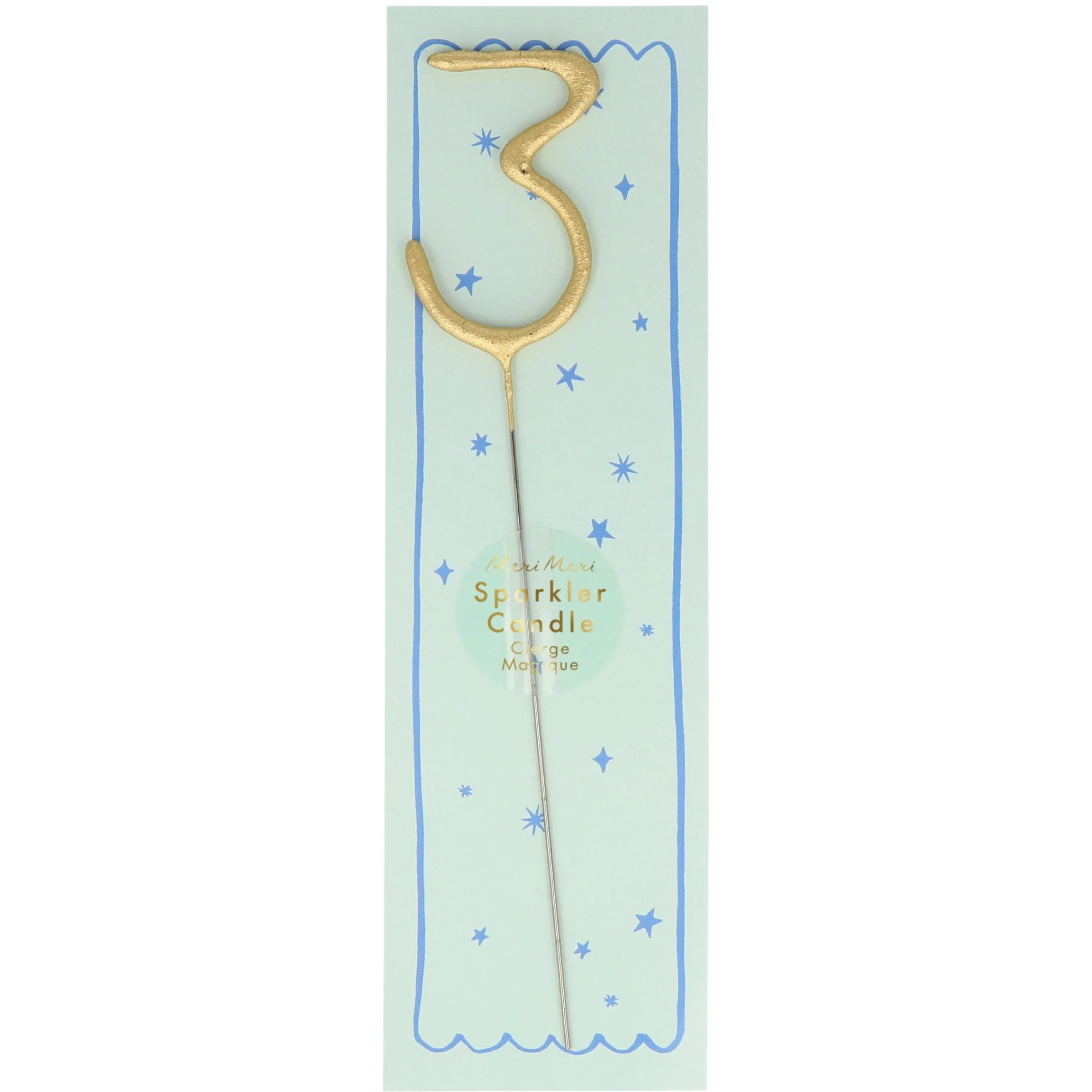 Gold Sparkler Numbers 0 to 9 Candles>Meri Meri Best