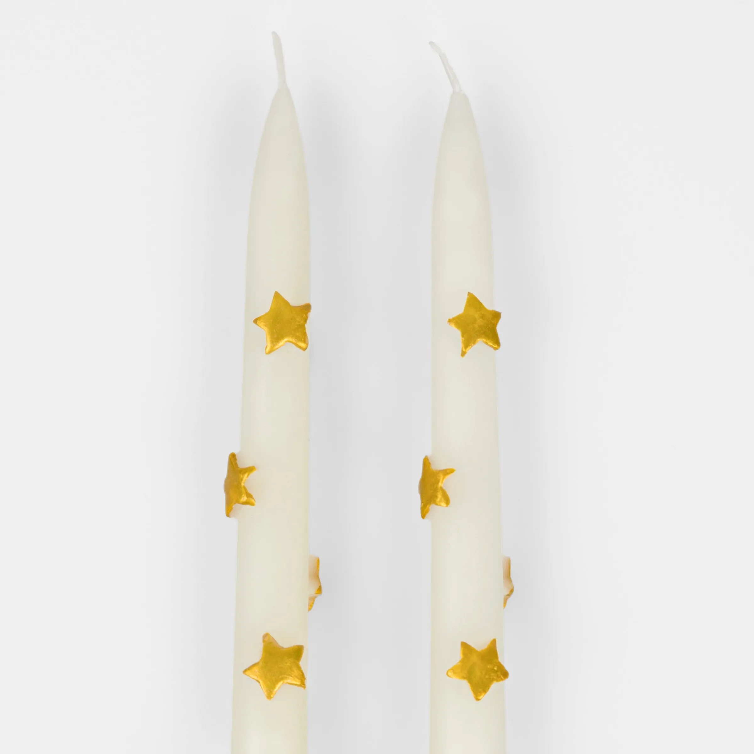 Gold Star Taper Candles (x 2)>Meri Meri Hot